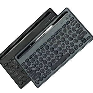 Teclado inalámbrico recargable de modo dual con traje de ratón Ranura para tarjeta silenciosa Teclado multidispositivo - Product Image 1