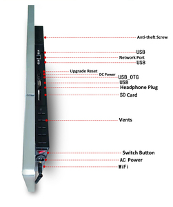 18.5 inç LED reklam ekranı cep telefonu 4G WiFi şarj ödeme terminali interaktif Kiosk restoran reklam oyuncu - Product Image 5