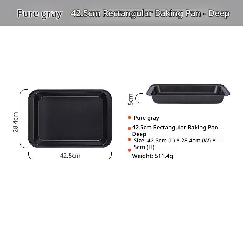 Plat de cuisson rectangulaire de 42 cm de profondeur