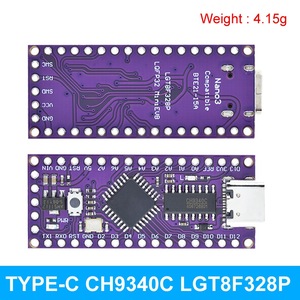 LGT8F328P-LQFP32 MiniEVB TYPE-C MICRO USB kompatibel mit ATMEGA328 Nano V 3.0 LGT8F328P CH9340C / HT42B534-1 SOP16 für Arduino