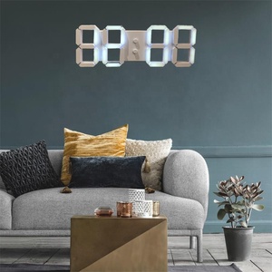 Minimalist Style Large White APP Control Led Alarm Digital Clock With <strong>Light</strong> <strong>Sensor</strong> <strong>Function</strong> - Product Image 5