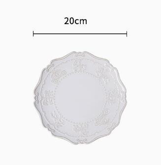 Plato blanco de 8 pulgadas
