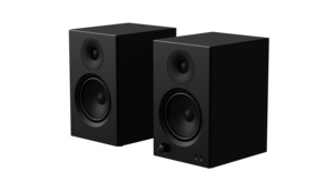 Altavoces de monitor de escritorio Z01, altavoz de estudio alimentado para TV con tweeter de bocina de puerto de salida secundaria y entradas ópticas/AUX/BT - Product Image 4
