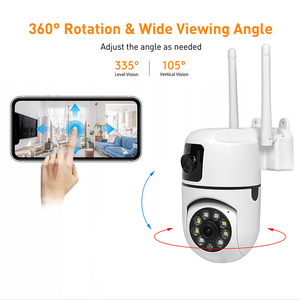 V380 RV1-WiFi 1MP + 1MP çift Lens kapalı güvenlik kamera HD PTZ gece görüş bulut veri hareket algılama dahili iki yönlü ses - Product Image 4