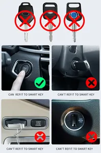 CF568 <strong>Audi</strong>-Style Smart <strong>Key</strong> Shell Keyless Start Car Electronic LCD Display Vehicle <strong>Keys</strong> - Product Image 3