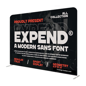 10ft 20ft 250G Polyester Draagbare Intrekbare Weerbestendige Aangepaste Beurs <span class=keywords><strong>Display</strong></span> Stand Achtergronden Gebeurtenissen Spanning - Product Image 1
