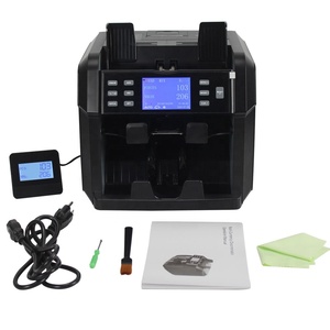 XD-2400 Black 2 Pockets <strong>Mixed</strong> <strong>Value</strong> Money Counter Machine CIS Bill Banknote Cash Currency <strong>Counting</strong> and <strong>Detecting</strong> - Product Image 4