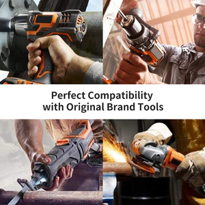 Rechargeable 12V <strong>Ridgids</strong> Prolithium-Ion Battery With <strong>LED</strong> Indicator Cordless 4ah Power Tool Battery for AEG <strong>Ridgids</strong> L1240 - Product Image 5