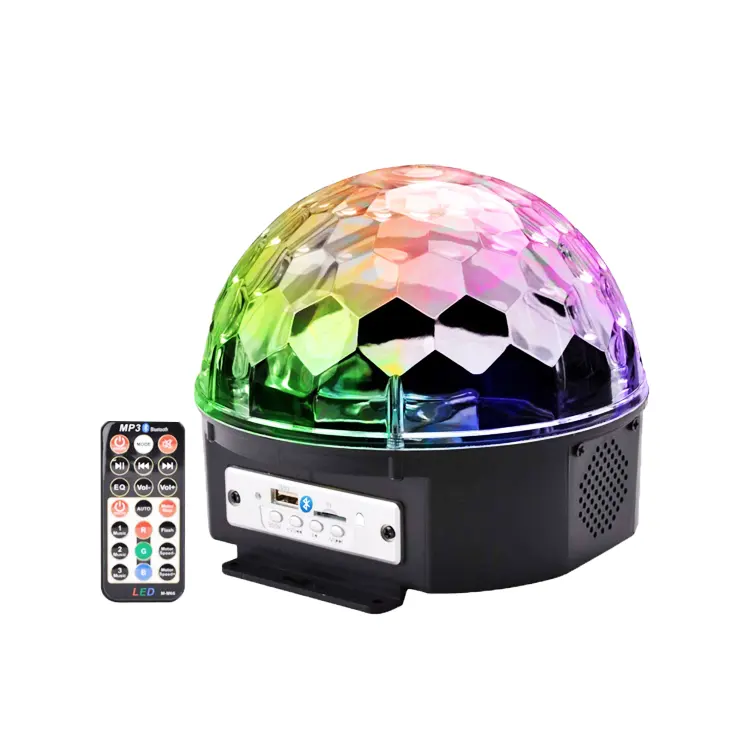 Bola mágica de cristal para discoteca, luz led KTV para fiesta, MP3, venta al por mayor