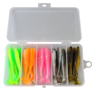 Palmer 31 cái 5.5cm <span class=keywords><strong>6</strong></span>.5cm 7.5cm Mồi câu cá Phụ Kiện <span class=keywords><strong>Jig</strong></span> Set mềm câu cá lure Worm Set <span class=keywords><strong>Jig</strong></span> head <span class=keywords><strong>Kit</strong></span> hộp câu cá lure <span class=keywords><strong>Kit</strong></span> - Product Image 3