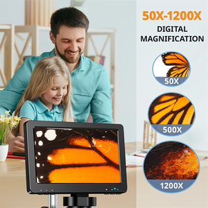 DM9 profesional 1200X microscopio Digital 7 pulgadas LCD 1080P HD microscopios moneda lupa herramientas para soldadura electrónica - Product Image 2