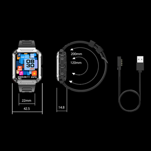 นาฬิกาอัจฉริยะแบบไร้สาย T93หูฟังเล่นเพลงได้4G มีหน่วยความจำขนาดใหญ่3 in 1ดาวน์โหลดเพลงได้รับสายได้ด้วยหูฟังเอียร์บัด - Product Image 6