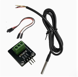 5/10 pcs d18b20 טמפרטורה חיישן טמפרטורה חיישן 1m 2m 3m ds1820 חבילת נירוסטה עמיד למים 18b20 100 ס "מ/200 ס" מ