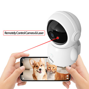 Saikiot 3MP WIFI Haustier kamera mit Laserpointer Cloud Edge App Sound Bewegungs erkennung Auto Tracking Nachtsicht Mini Haustier kamera