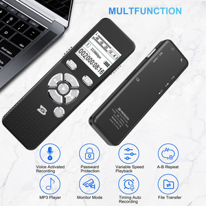 MAYBESTA digitale Voice Activated Recorder suono registratore dittafono dispositivo di registrazione con Password di riproduzione
