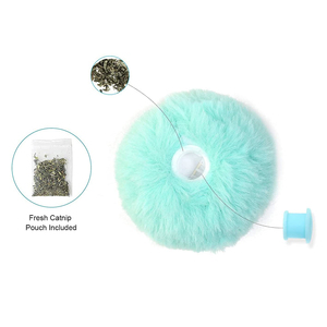 Bola interactiva con sonido automático para gatos, juguete de Catnip s de felpa con sonido automático divertido, con sonido de gravedad - Product Image 3