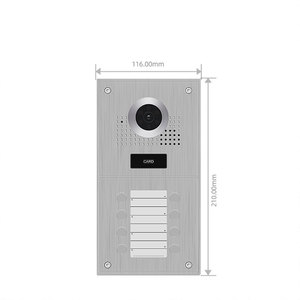 Sistema de estación de teléfono de puerta de intercomunicador de audio y video con cable para uso de apartamentos múltiples - Product Image 5