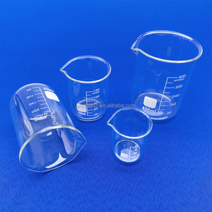 Laboratuvar özelleştirilmiş 50ml 100ml 200ml 500ml temizle 3.3 Boro cam ölçüm bardak beher ölçeği ile - Product Image 6