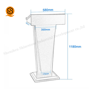 2018 新设计教室老师演讲桌教堂桌大学演讲桌 - Product Image 4