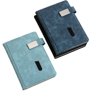 Записная книжка из искусственной кожи с эластичным ремешком и лентой - Product Image 1
