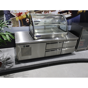 Commercial Restaurant <strong>Used</strong> Stainless Steel Customizable <strong>Chiller</strong> Counter Top Fridge Freezer With 4/6/9 Drawers for Restaurant