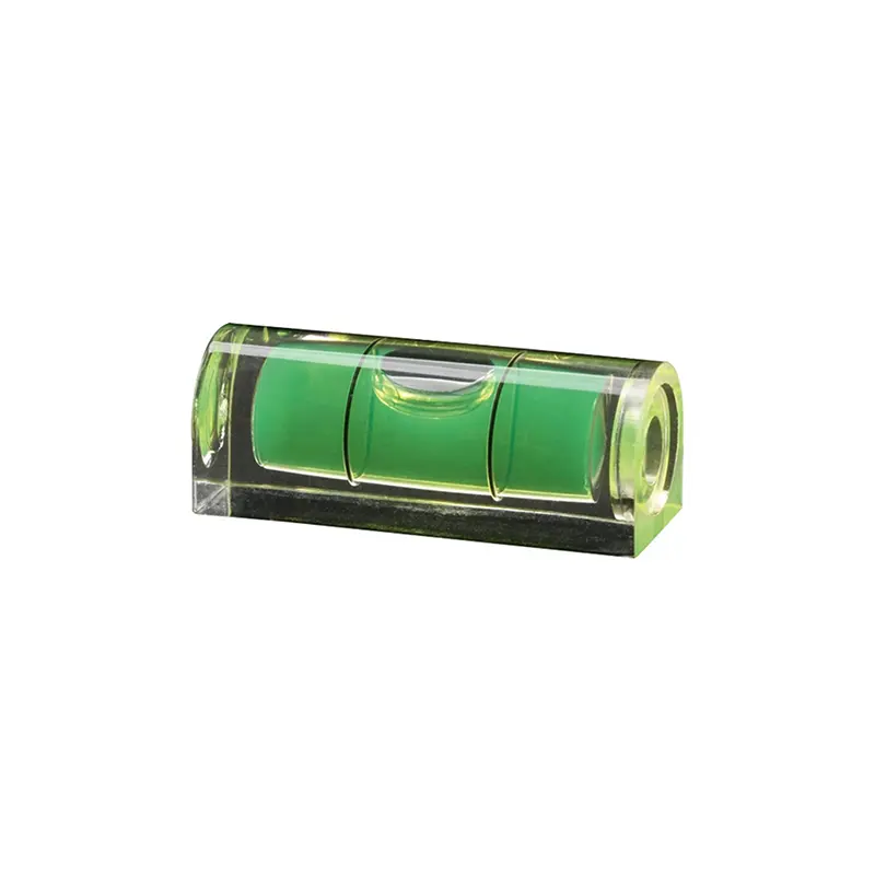 Fabbrica altamente sensibile cilindrico acrilico blu verde colore tubolare piccole Mini fiale a bolla