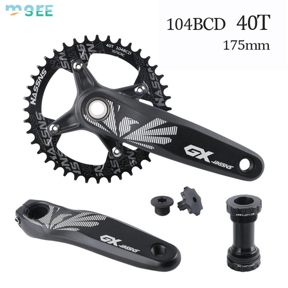 175mm black crank + bottom bracket + 40t
