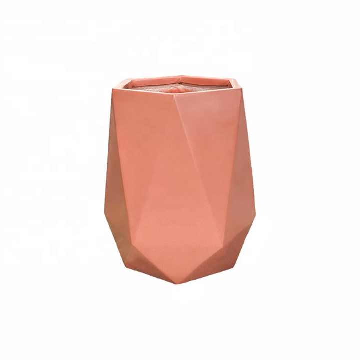 Elegant Pink Flower Design Custom Color Vase with PU Cover for Home Decor Wedding Garden Application Fashionable Stylish Vase