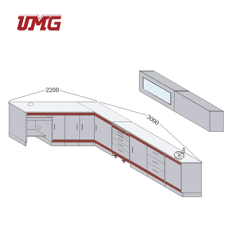 Armario de clínica Dental personalizado, muebles de laboratorio Dental