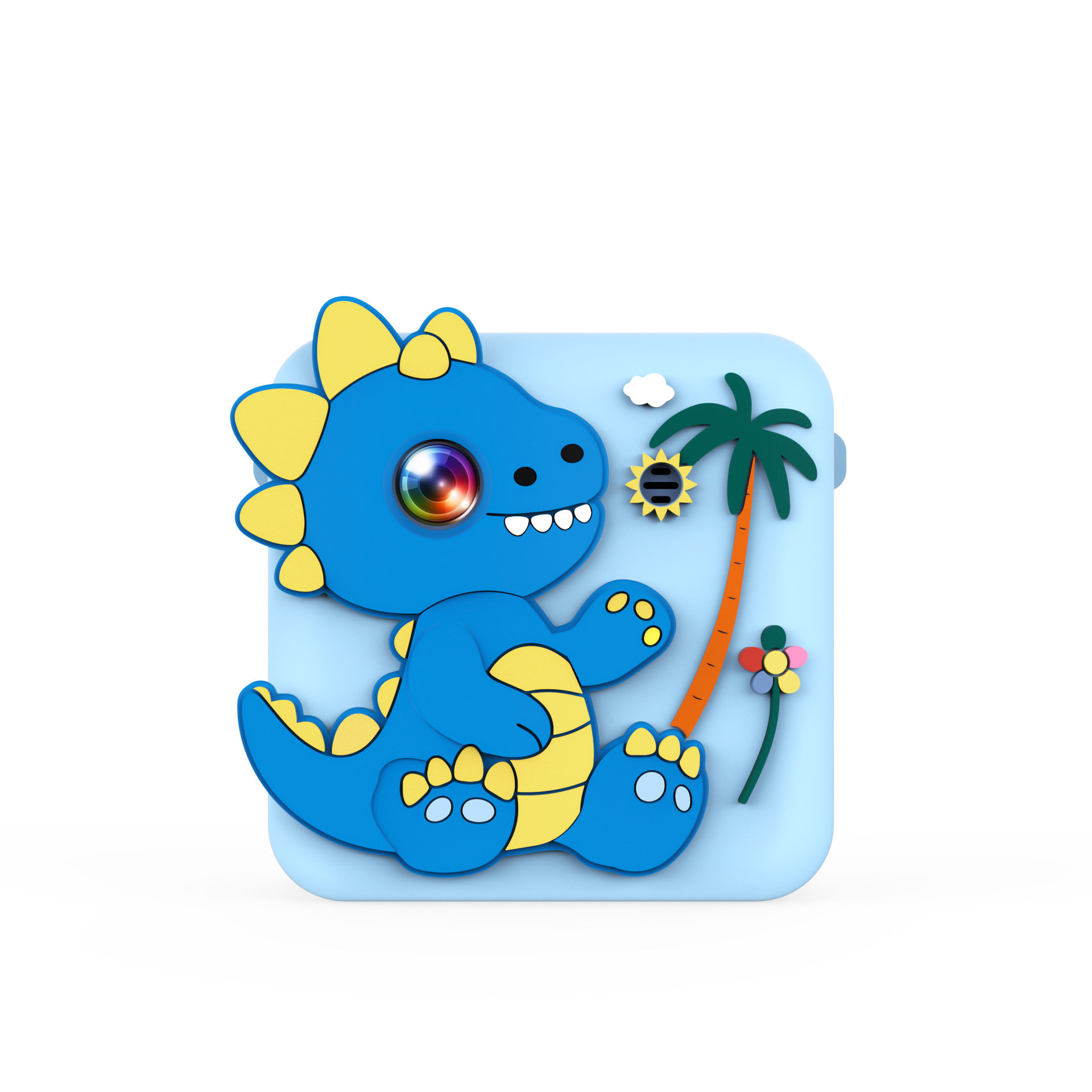 dinosaurio azul