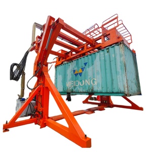 20ft 40ft Hydraulic <strong>Container</strong> Tilter <strong>Container</strong> Flipper Machine for Material <strong>Loading</strong> and Unloading - Product Image 1