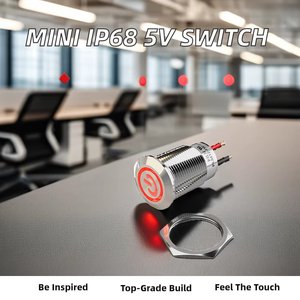 Factory 12mm Momentary <strong>Push</strong> <strong>Button</strong> <strong>Switch</strong> Mini Self-reset <strong>Button</strong> <strong>Switch</strong> with LED - Product Image 3