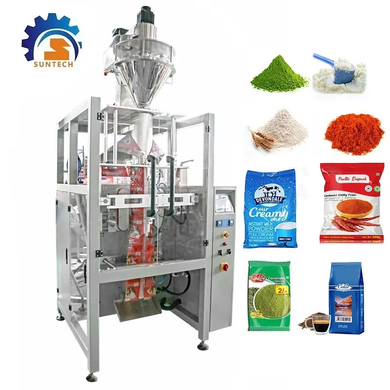 Máquinas de embalagem multifuncionais Máquinas de embalagem de farinha e leite totalmente automáticas para lavar sabão em pó
