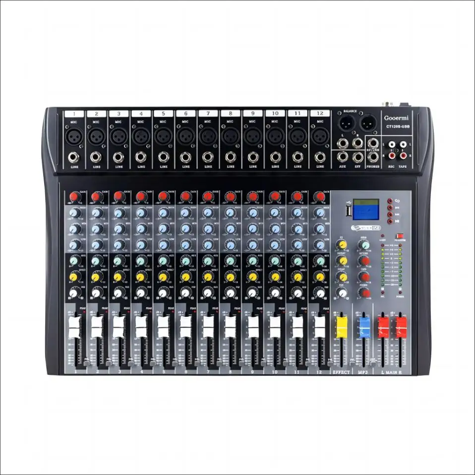 Console de mixagem de áudio digital multifuncional para atacado Mixer De Digital