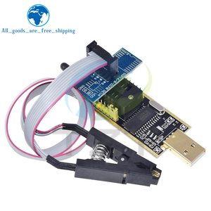 TZT CH341 A CH341B 24 serie 25 EEPROM Flash SOIC8 Clip di prova per EEPROM 93CXX/25CXX/24cxxbios USB programmatore modulo - Product Image 6