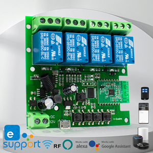 EweLink ứng dụng 4CH DC 7-32V RF Receiver 10A không dây <span class=keywords><strong>Wifi</strong></span> chuyển đổi mô-đun tiếp sức thông minh điều khiển từ xa cho Alexa IFTTT - Product Image 4