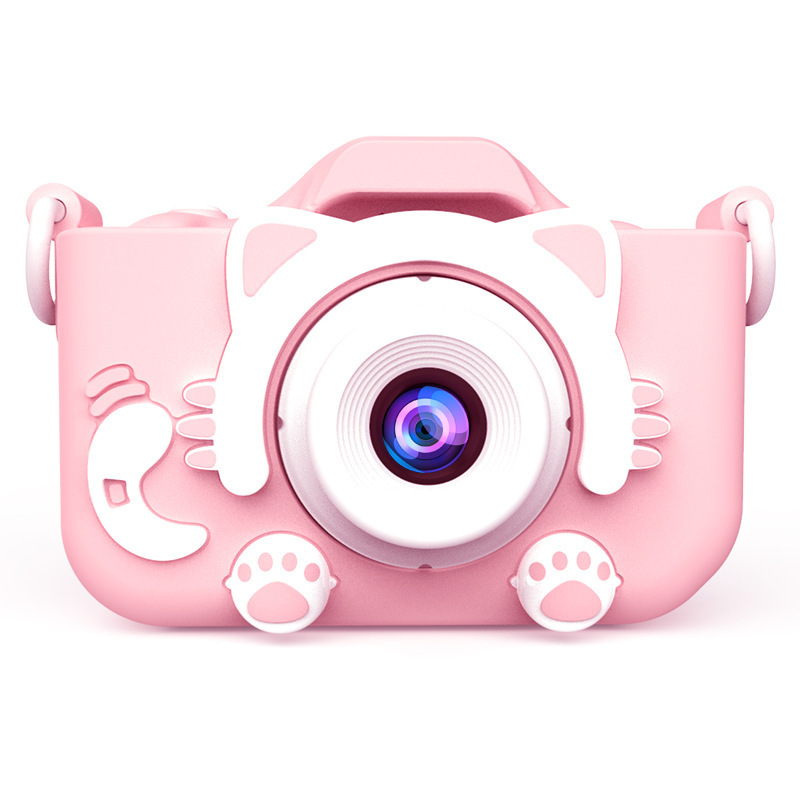 Pink cat-hd dual camera