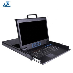 Conmutador KVM de consola VGA 1U de 17,3 pulgadas con 1 puerto para múltiples monitores Producto de montaje en rack 1U en stock - Product Image 1
