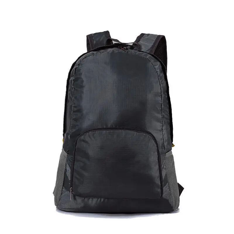 Zaino scuola promozionale con Logo personalizzato Moq basso zaino pieghevole leggero in Nylon Packable Daypack impermeabile