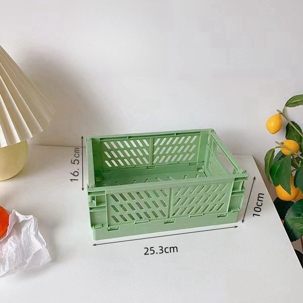 Cesta de almacenamiento verde