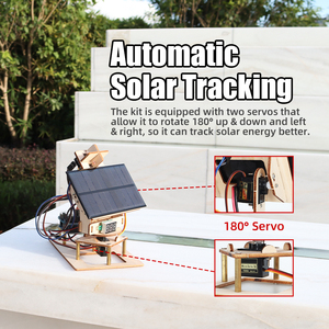 Tscin buny Solar Tracking Kit Bildung DIY Electronic Solar Tracker Robotics Kit für Arduino - Product Image 5