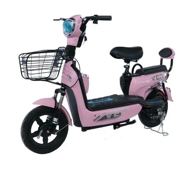 Venda quente preço barato bicicleta elétrica rosa mulheres/12V bicicleta motor elétrico com virando sinal de luz