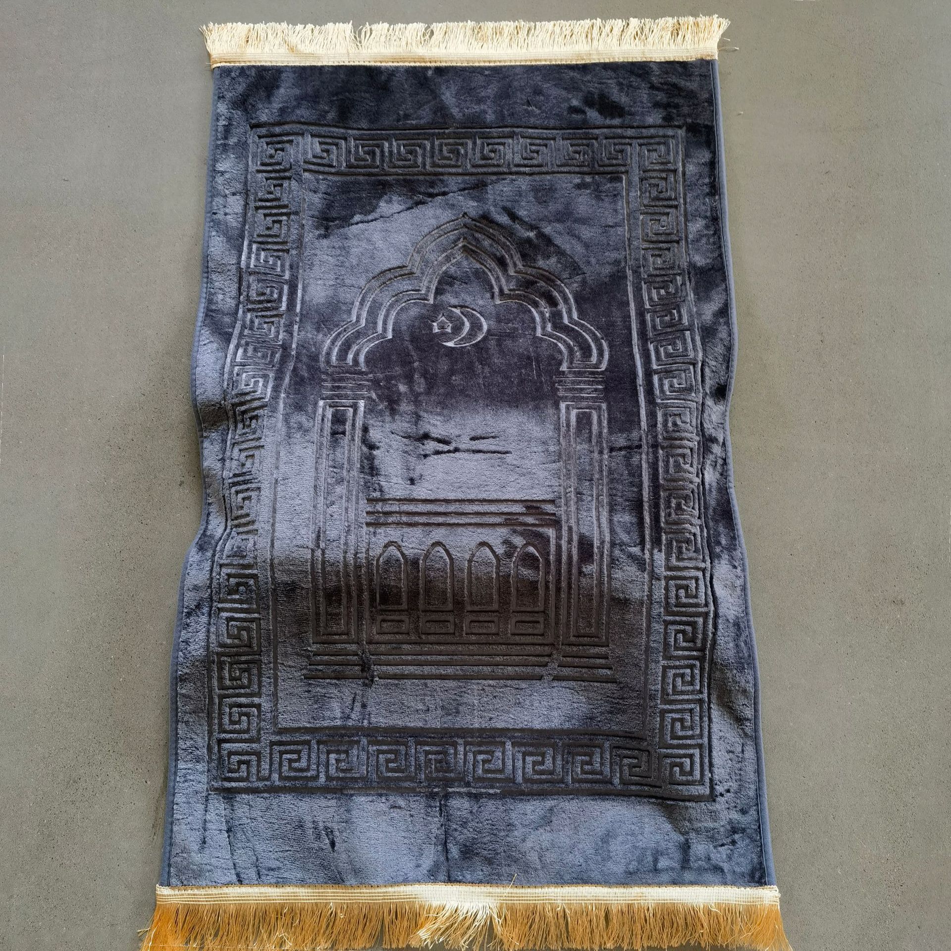 T-06 gris-70110cm-raschel 8cm-éponge standard-gaufré-simple-st