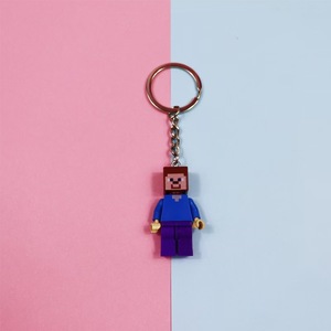 พวงกุญแจพลาสติกรูปตัวการ์ตูนสำหรับตัวต่อ - Product Image 2