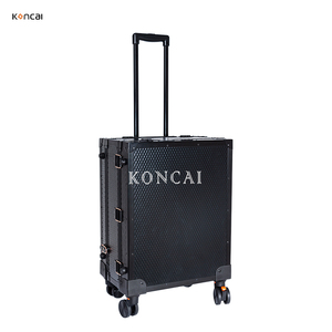 FAMA工厂Koncai最新独特设计的化妆灯箱，带6个支腿的侧立桌滚动拉杆箱 - Product Image 3