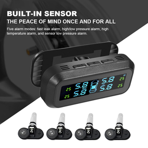 Sistema de monitoreo tpms del parabrisas solar sensor interna de alarma de presión de neumáticos inalámbricos para automóviles - Product Image 5