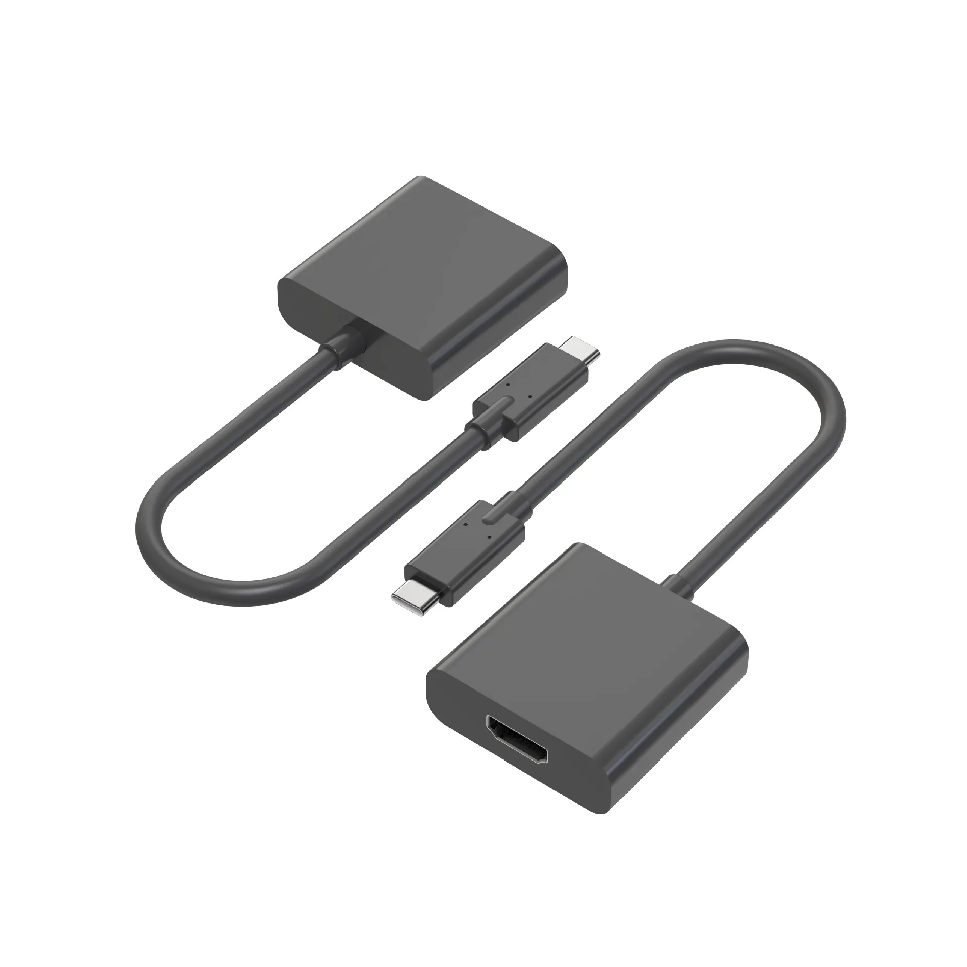 AUFULA fabrik kundenspezifisch kompatibel ABS 4 k 60 hz Cable hdmi zu typ-c kabel USB 3.0 Konverter für Laptop