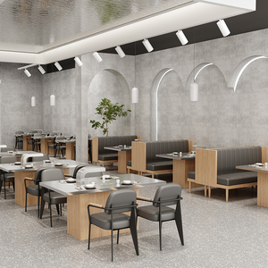 Nhà hàng thương mại mô-đun gian hàng ghế <span class=keywords><strong>sofa</strong></span> bàn ăn bàn ghế ăn đặt lẩu nhà hàng khách sạn nhà hàng <span class=keywords><strong>sofa</strong></span> - Product Image 1