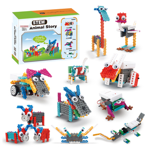 12 in 1 Battery Operated <strong>Robot</strong> Animal Bricks Stem Construction <strong>Building</strong> Kit - Product Image 1