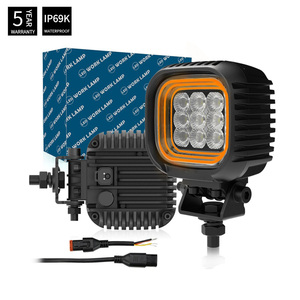 नए एलईडी कार्य लैंप 4 इंच दोहरी रंग ड्रिल एम्बर सहायक ट्रक ड्राइवर प्रकाश - Product Image 6